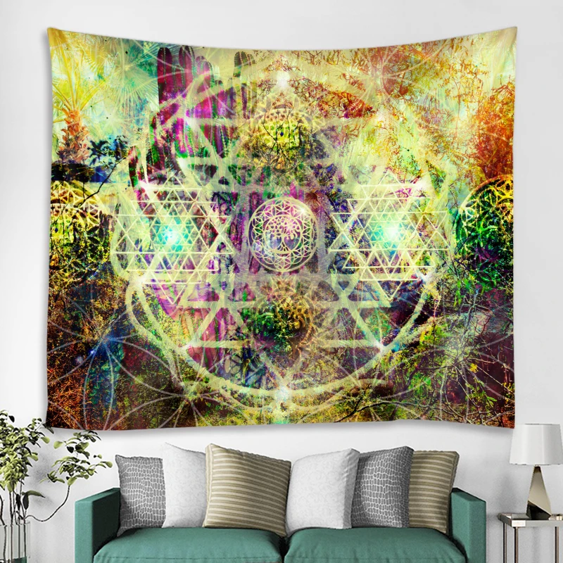 Mandala tapestry hippie tapestry bohemian style decorative tapestry bedroom dormitory decorative tapestries