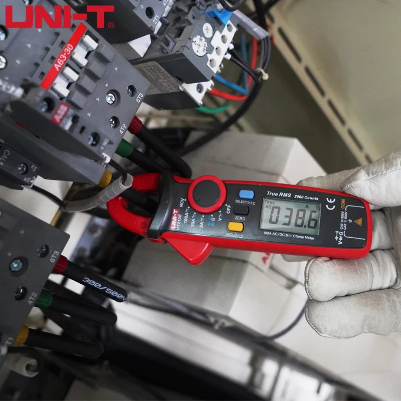 UNI-T UT210E Digital Clamp Meters True RMS Mini AC/DC Current Voltage Auto Range VFC Capacitance Non Contact Multimeter Tester