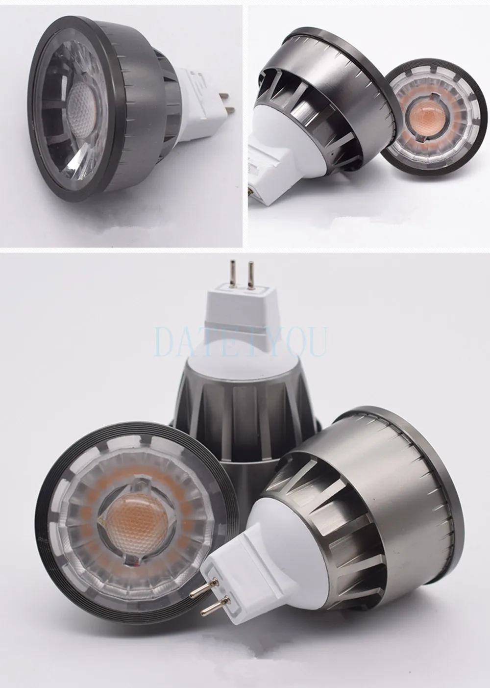 LED Cangkir Lampu Sorot GU10 Bayonet Bulb 12V Tegangan Rendah MR16 Pin Bulb 220V Tinggi CRI 90