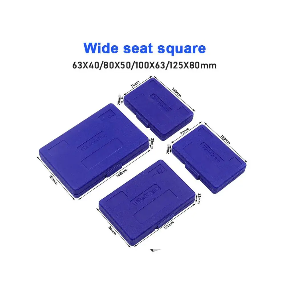 Carbon Steel 90 Degree Wide Seat Square Engineer Set Precision Ground Steel Hardened Angle Ruler Carbon Steel Measuring Tools