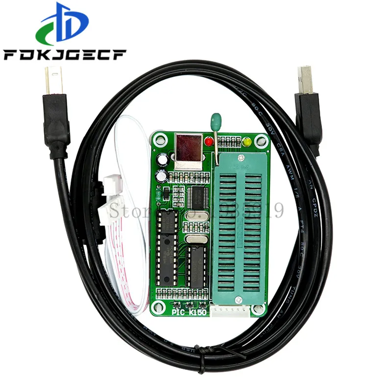 PIC K150 Programmer Microchip PIC MCU Microcore Burner USB Downloader PIC Microcontroller USB Automatic Programming + ICSP cable