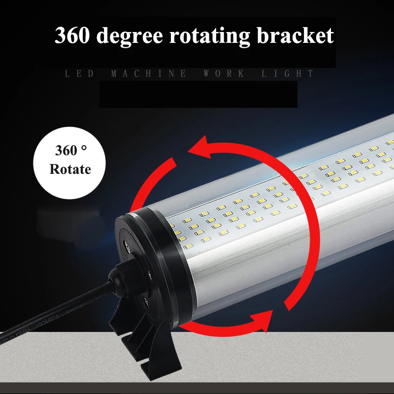 LED CNC Machine Lamp Cylinder Long Strip 24v High Brightness Waterproof CNC Machining Center Lathe Work Light 220v110v36V