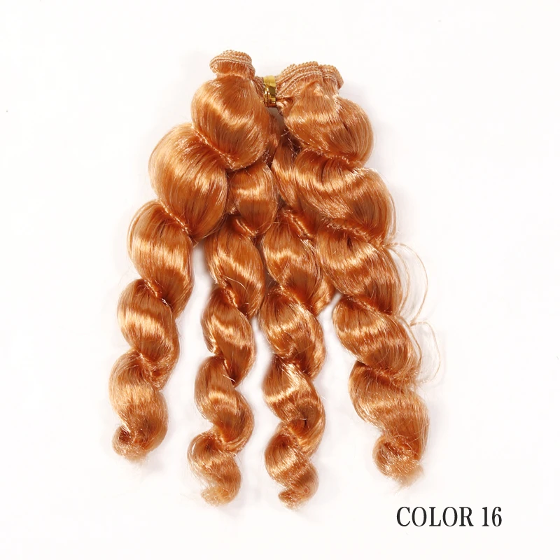 Msiredoll  Imitation mohair 15cm  Wigs curly hairpiece for 1/3 BJD/SD Uncle Blyth doll wigs DIY Fapai milk silk soft hairs doll