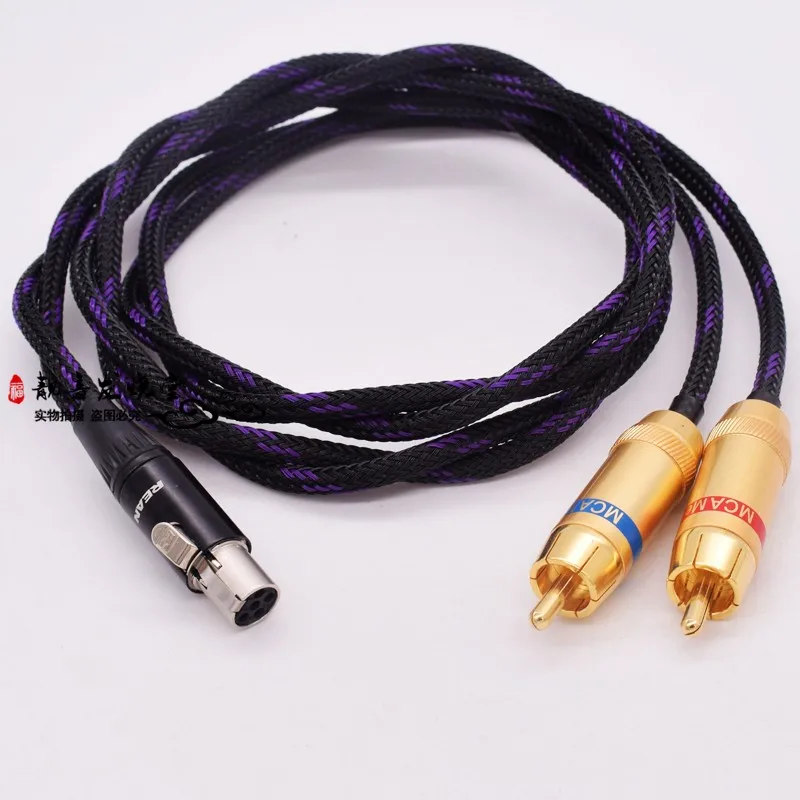 HIFI 5-контактный мини-XLR разъем на 3-контактный 2 XLR двойной RCA штекер для Iriver KANN CUBE усилитель динамика провод 0,75 м/1 м/1,5 м