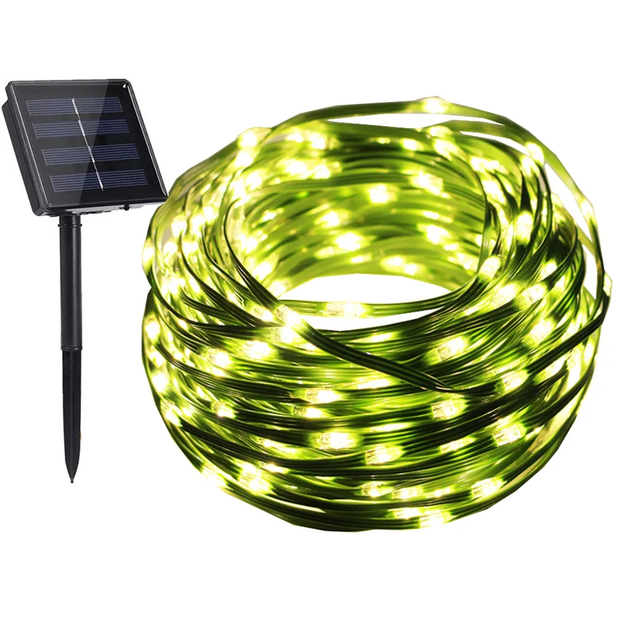 

10M 20M 50M 100M Solar Christmas Light Outdoor Garden Tree Fence Fairy String Light Solar Garland Light For Wedding Party Decor