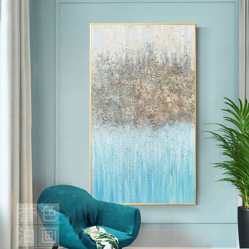 Painted wall art decoration 100% hand drawn modern abstract canvas color oil painting is applied to hotel rooms and living rooms