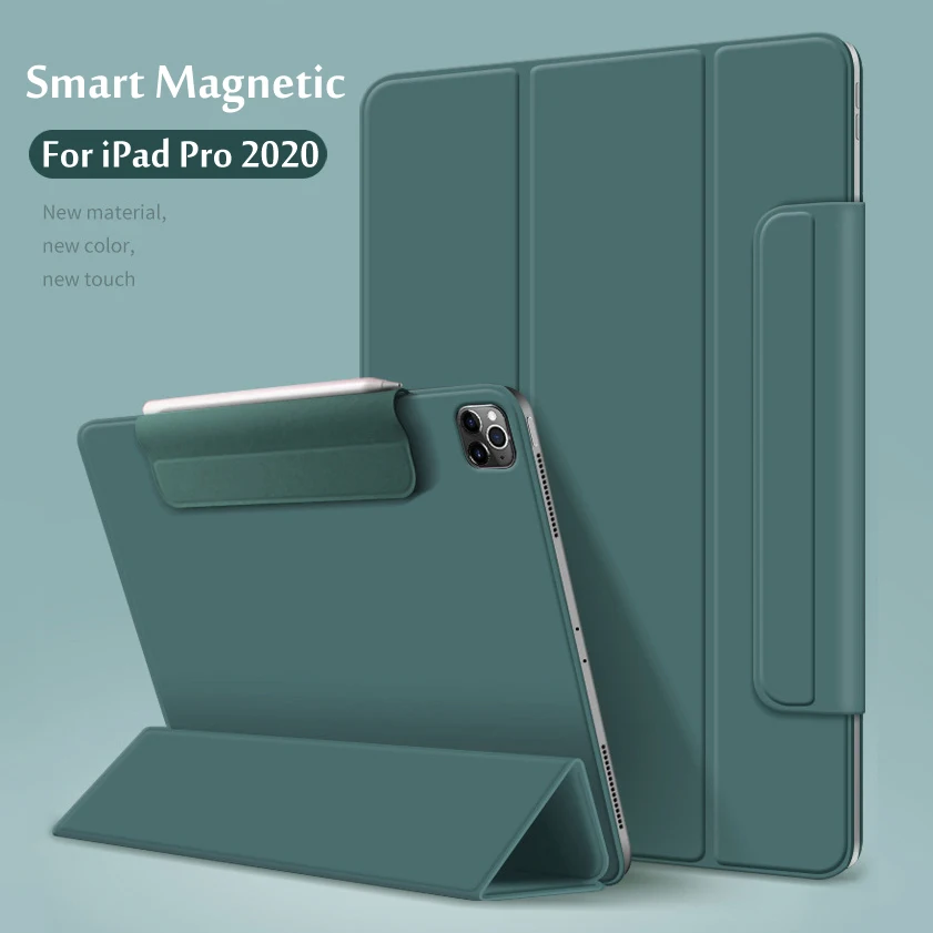 Magnetic Smart Case for iPad Pro 11 12.9 mini 6 8.3 inch Magnetic Buckle Auto wake/sleep For iPad Pro 12.9 2020 /Air 4/5 10.9