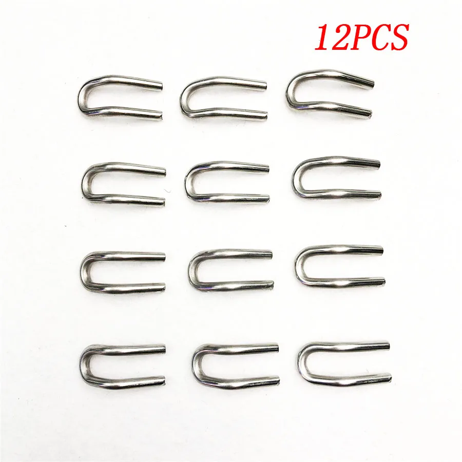 

12x Weldable U Lug Hook Steel For Motorcycle Exhaust Pipe Muffler Clasp Spring