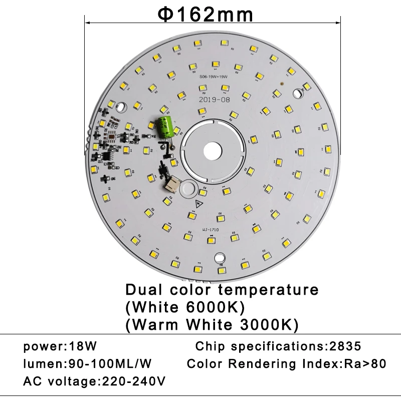 LED Bulb Lamp Chip 3W 6W 12W 18W AC 220V 240V Smart IC No Need Driver DIY Natural White For led downlight Spotlight lamp beads