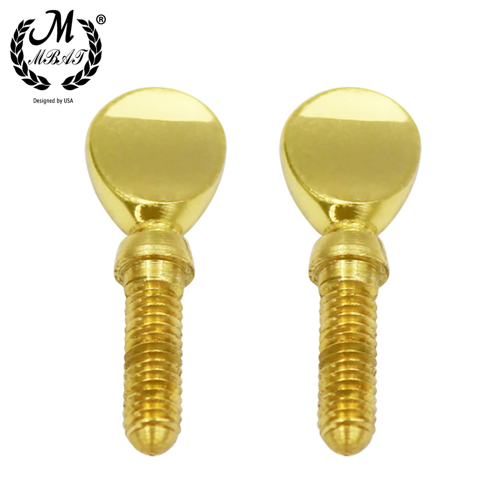 M MBAT 2pcs Gold Saxophone Neck Screw Tightening Screw Sax Replacement Tool Parts Woodwind Instrument Accessory