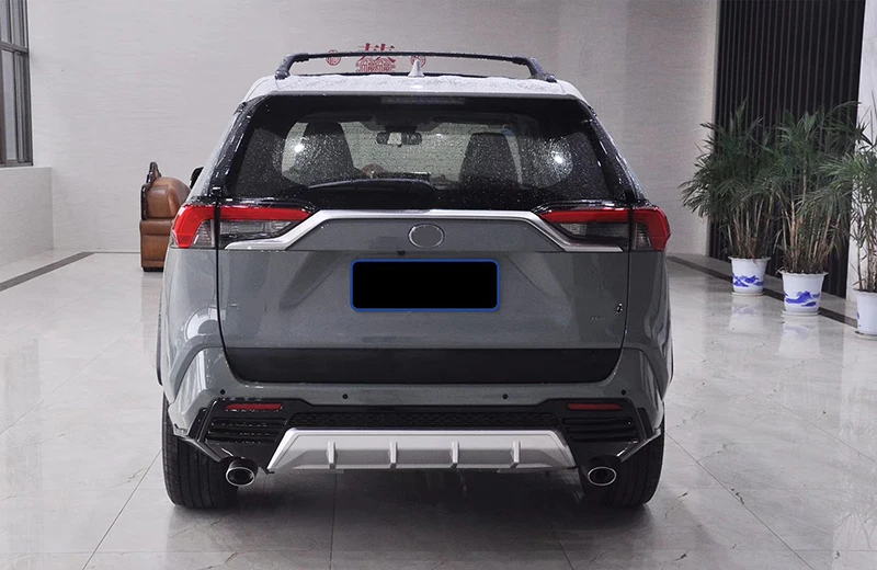 Dla Toyota Rav4 body kit 2019 2020 przednie i tylne zderzaki dla nowego rav4 boczna dokładka z malowaniem