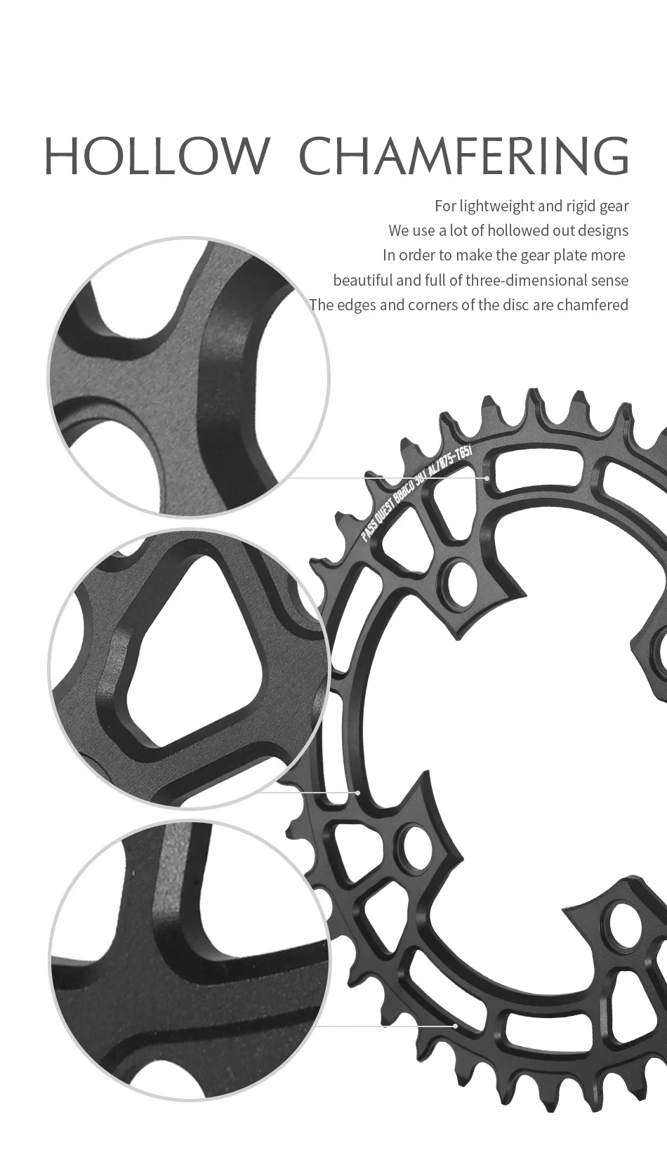 XTR985 88 BCD Kettenblatt Für Shimano XTR985 BCD 88mm KURBEL 36T 38T 40T 42T 44T MTB Bike Kette 88bcd MTB Kettenblätter – Detail 7