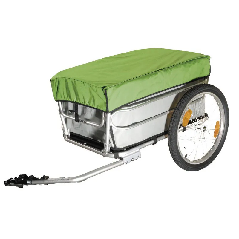 20 Inch Bicycle Cargo Trailer With Rain Cover, Aluminium Alloy Frame Luggage Cart, Mountain Bike Wagon