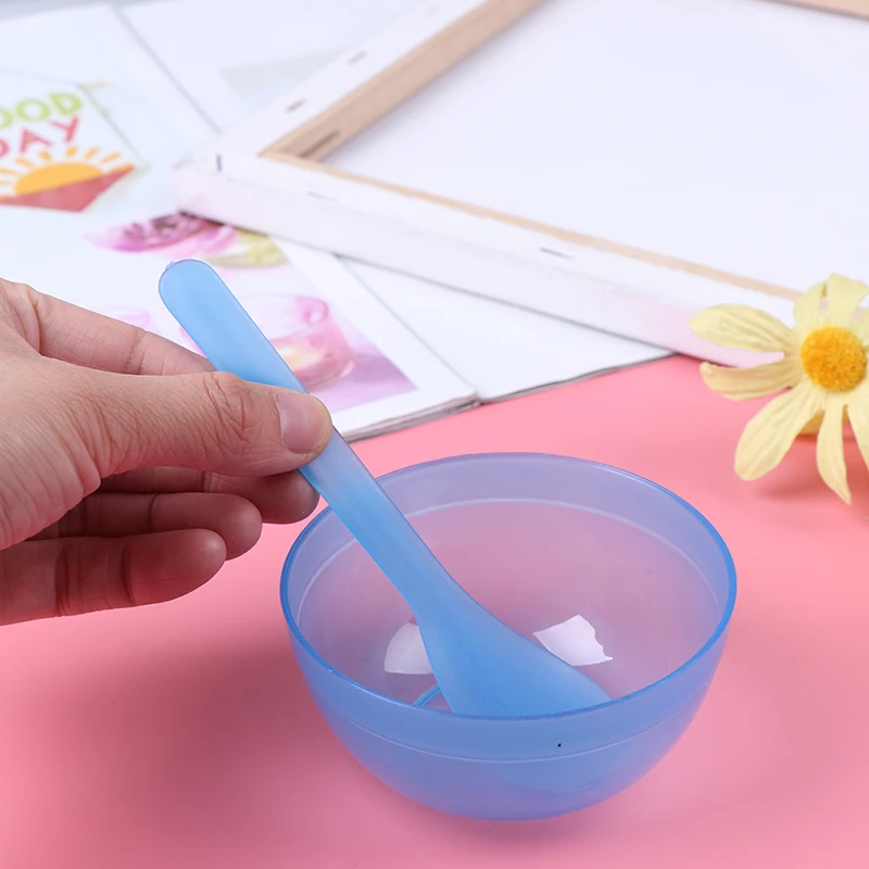 Face Mask Bowl Homemade Makeup Beauty DIY Plastic Film Bowl with Mask Spoon Stick Set