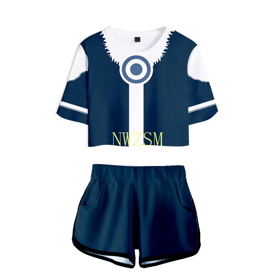 Anime Avatar: The Last Airbender Cosplay Costume Aang Katara Sokka Azula TophBeifong Iroh Women Two Piece Set Top and Shorts