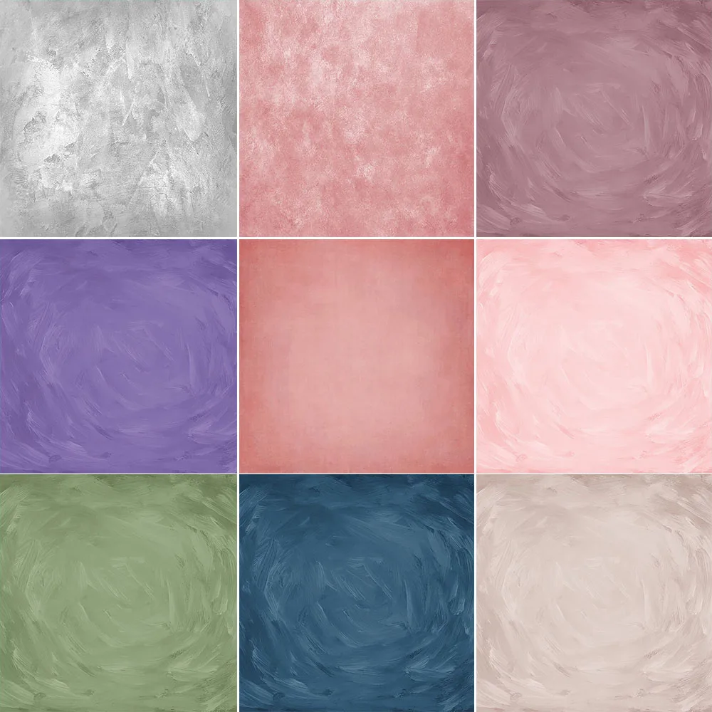 Solid Color Children Portrait Backdrop Abstract Texture Photography Adult Newborn Birthday Background Retro Baby Art Studio Prop