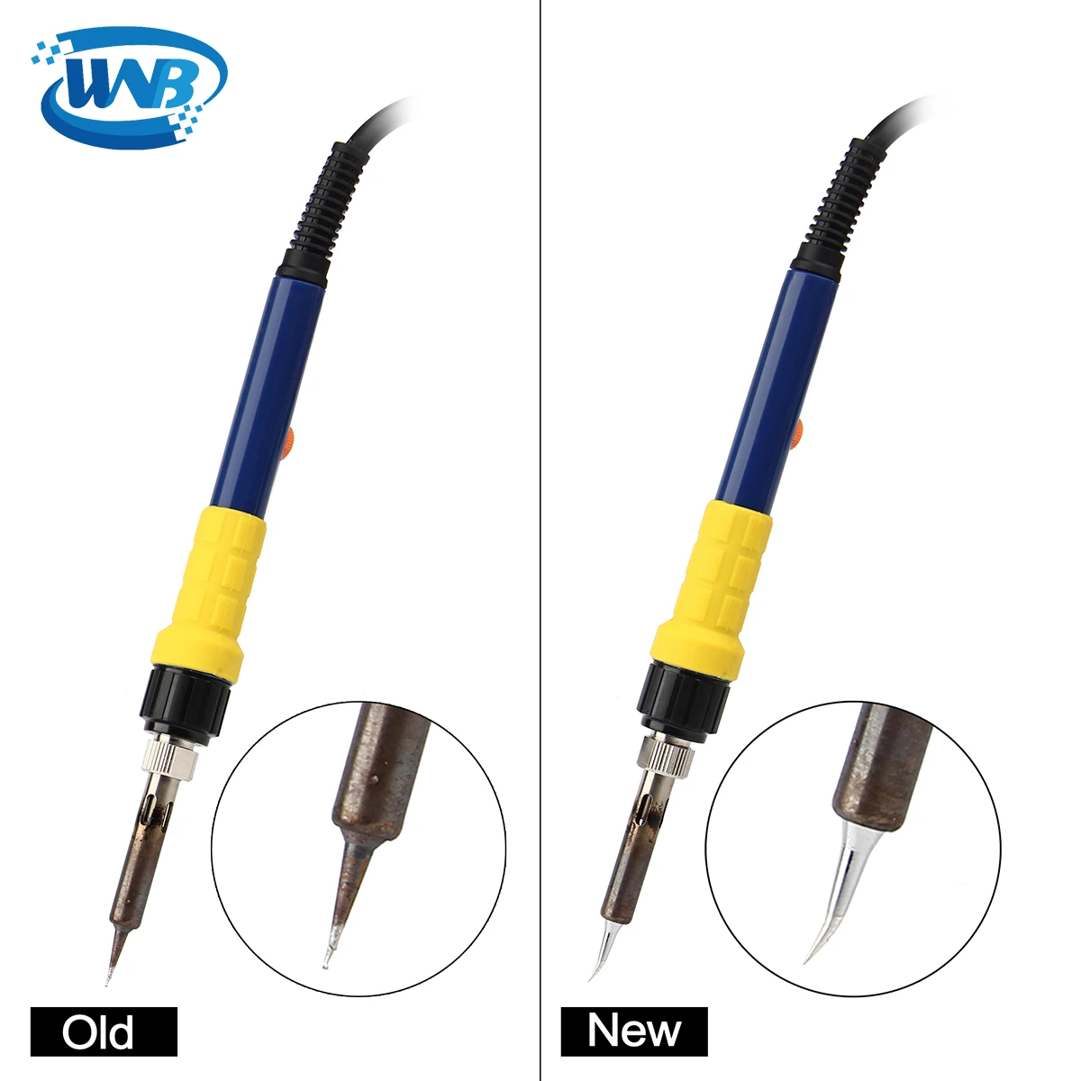 WNB Lead-Free Copper Aluminum Alloy Soldering Iron Tip Constant-Temperature 900M-T Inside Heat Welding Tips BGA Soldering Tools