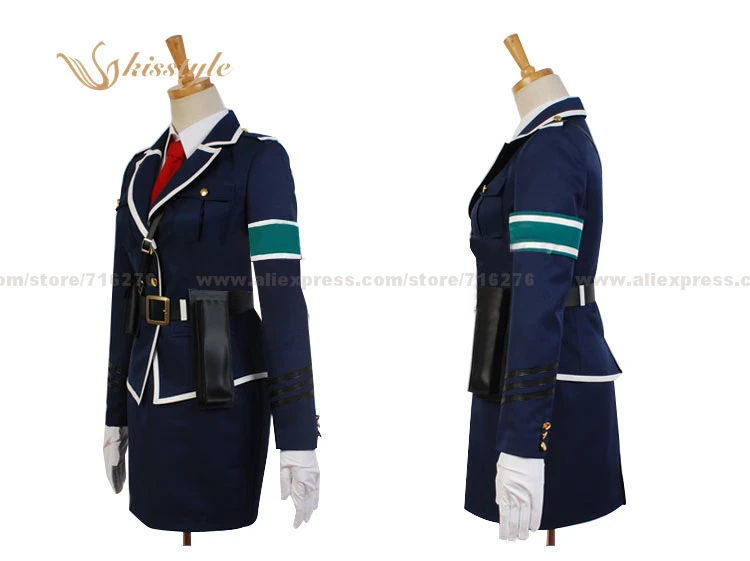 

Kisstyle Fashion Rail Wars! Nihon Kokuyu Tetsudo Koantai Haruka Komi Uniform Cosplay Clothing Costume