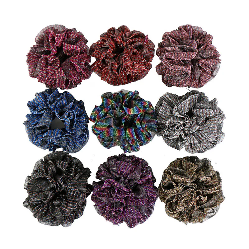 Oversize Scrunchies Giant Large Intestine Big Hair Ties Elastic Rubber Bands Glitter Ponytail Holder Hijab Volumizing Scrunchies