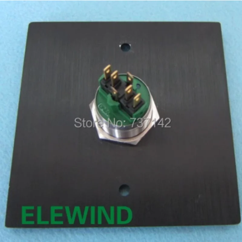 ELEWIND 22mm  Stainless steel door bell button ( PM221F-11E/B/12V/S with silver or  black aluminium plate )