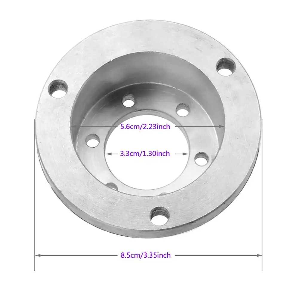 JZsports Adattatore Rotore Freno A Disco 44mm Per Bicicletta Motorizzata 2 Tempi 80cc