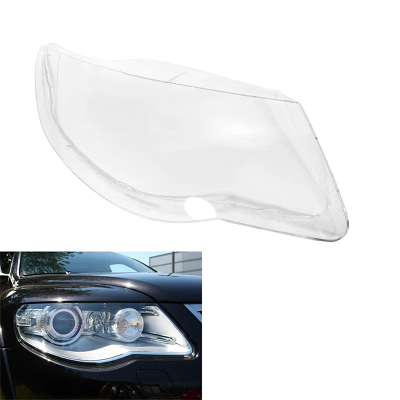 

Car Clear Front Headlight Lens Shell Cover Replacement for Touareg 2007 2008 2009 2010