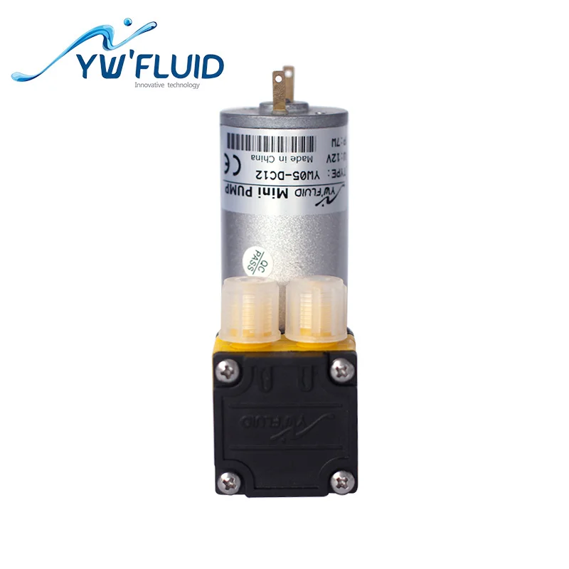 YWfluid  12V/24 v DC motor mini diaphram pump for liquid dispensing YW05-A-DC