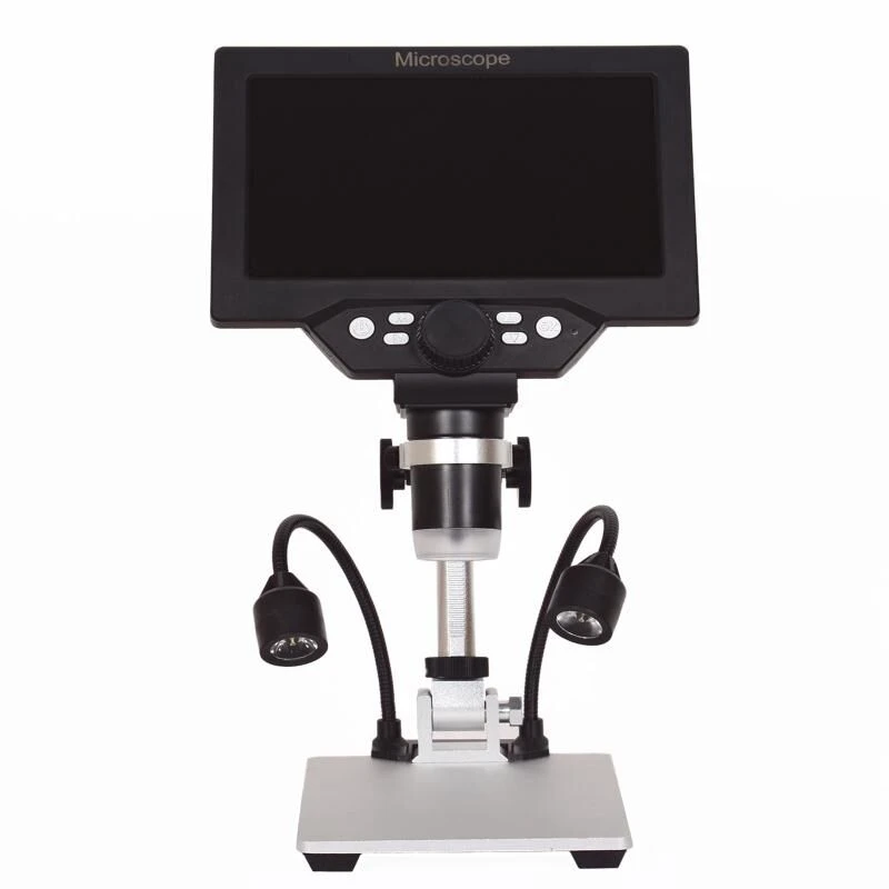 1200X Digital Microscope for Electronics 12.0MP 7 Inch HD LCD Display Industrial USB Video Camera Microscope w Light f Soldering