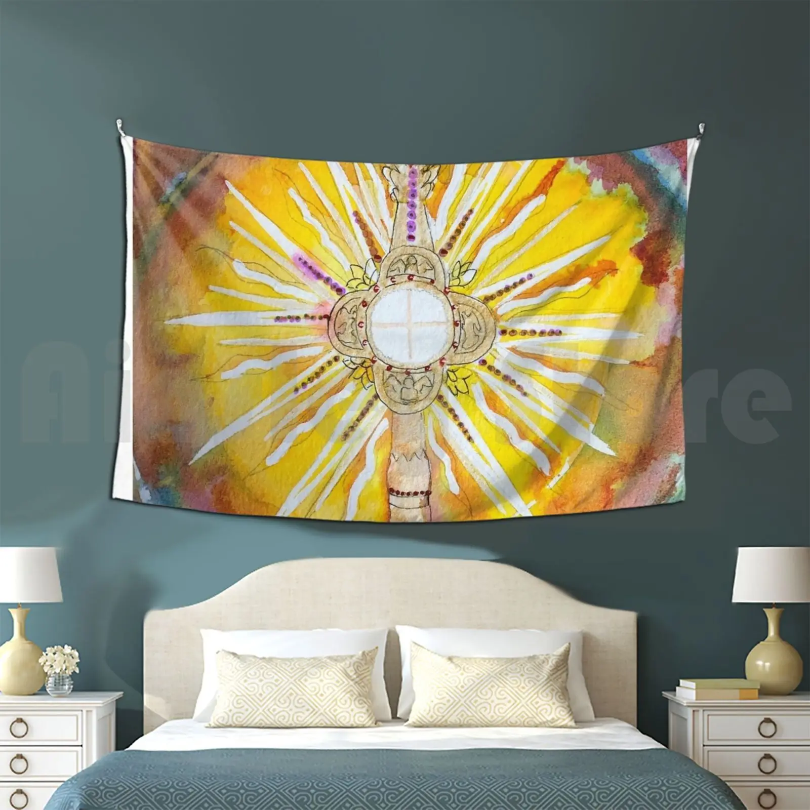 Monstrance 2 Customized Tapestry Monstrance Eucharist Adoration Body Of Christ Communion