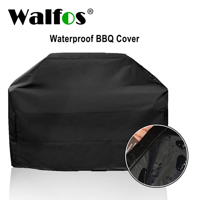 WALFOS Brand Waterproof BBQ Grill Barbeque Cover Outdoor Rain Grill Barbacoa Anti Dust Protector For Gas Charcoal Electric Barbe