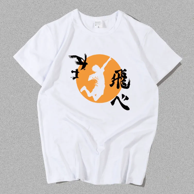 جديد Karasuno قميص هيناتا سحق تأثيري تي شيرت الرجال القطن Nekoma تي شيرت أنيمي Bokuto Oya مانغا الكرة الطائرة قصيرة الأكمام تيز