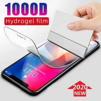 Koruyucu hidrojel Film iPhone 11 12 Pro XS Max X XR ekran koruyucu koruyucu Film için iPhone 8 7 6 artı SE 2 (cam)