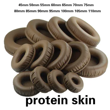 Almofadas de substituição para fones de ouvido, 45 55 60 70 80 85 90 100 105 110mm, espuma de memória proteica, almofada para sony razer genera