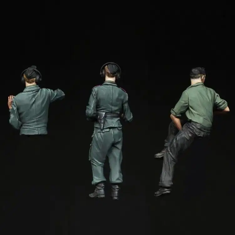 1/35 Resin Figure Model kits  3 Figures Unassambled Unpainted C712