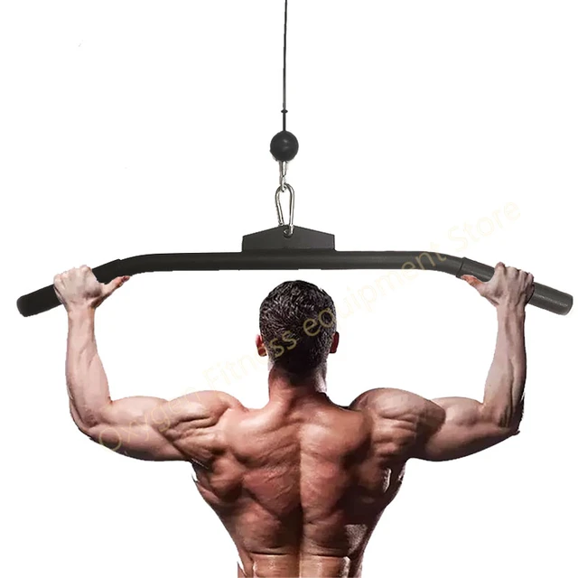 Upgrade Lat Pulldown Bar Attachment For Home Gym Workout Back Muscles Arm Muscles Accessories For DIY Pulley System Max Load 120 AliExpress 18