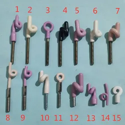 M4 Therad Ceramic Pigtail Ring Porcelain Circle Wire Guide Eyes Bolts Eye Nut Screw Porcelain Pigtail 95 Porcelain