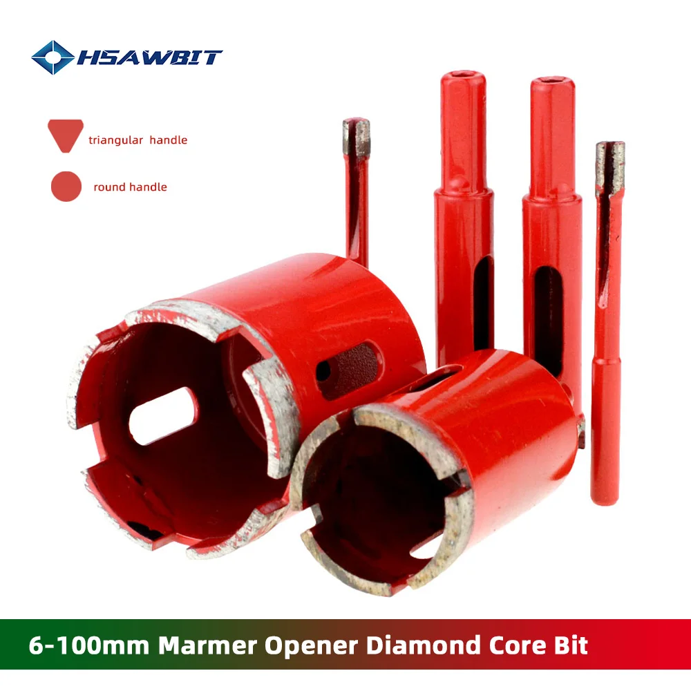 1PC 6-100mm Marmor Opener Diamant Core Bit Loch Sah Bohrer Für Marmor Granit Glas Fliesen keramik Beton Bohrer