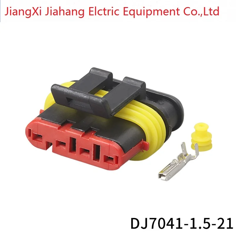 282106-1 282088-1 Freeshipping 200 Sets DJ7041-1.5-11/21 4Pin Amp Auto Elektrische Draad Connectoren Voor Vw, bmw, Audi,Toyota, Nissan
