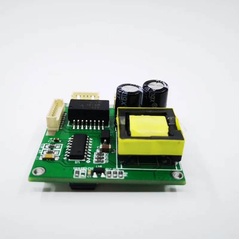 Mini przełącznik mini 5 portów 10/100 mb/s przełącznik sieciowy 5-12v szerokie napięcie wejściowe inteligentny ethernet pcb rj45 moduł z led wbudowany