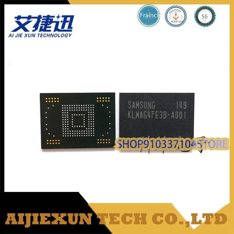 

2pcs/lot KLMAG4FE3B-A001 169pins memory IC chips new and origianl