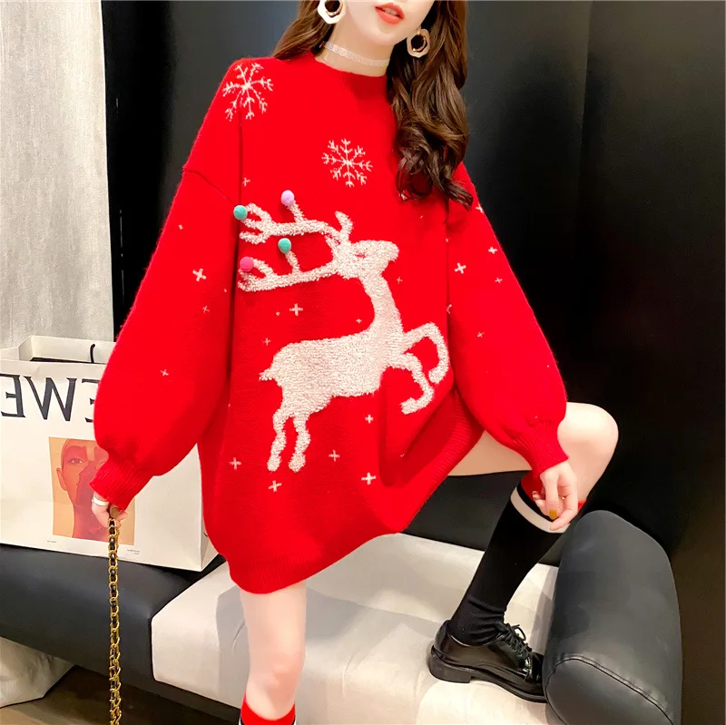 Christmas Sweater Snowman For Gift Santa Reindeer Pullover Womens Mens 3D Jerseys And Sweaters Tops Autumn Winter Clothing Tops