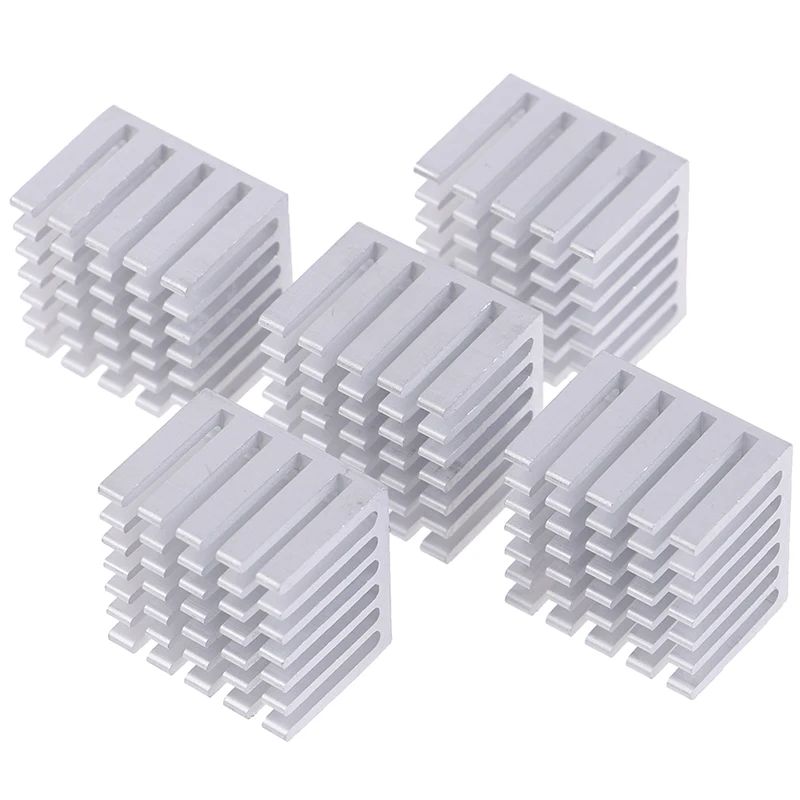 5Pcs 20x20x15/10mm Cooling Accessories DIY Heatsink CPU GPU Chip Aluminum Heatsink