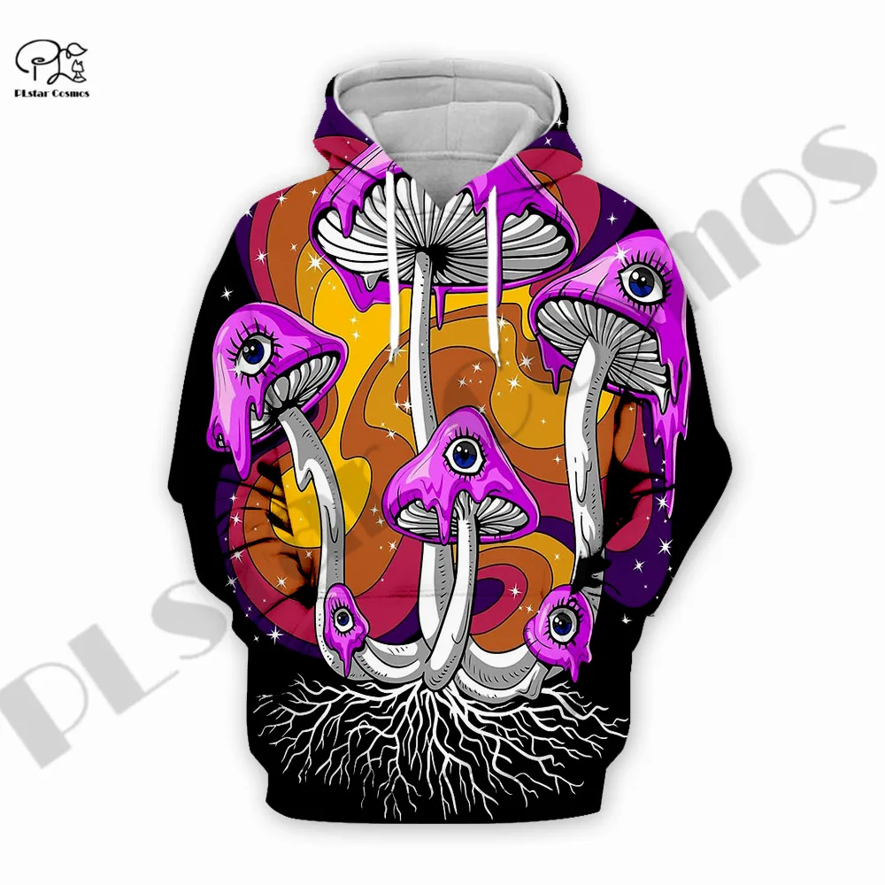 

PLstar Cosmos 3Dprinted Newest Hippie Mushroom Trippy Premium Harajuku Streetwear Unique Unisex Hoodies/Sweatshirt/Zip B-3