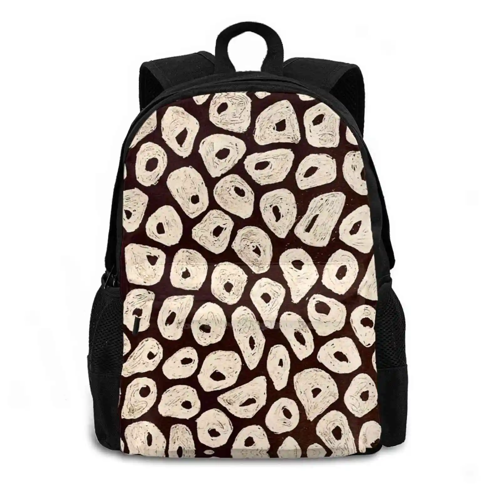 Animal 1 Travel Laptop Bagpack School Bags Animal Ancient Motif Dna Ethnic Bones