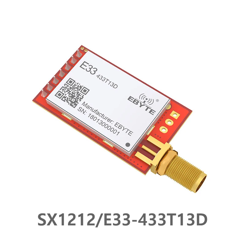 SX1212 433MHz RF Wireless Module Transmitter Receiver 20mW Long Range SMA-k Antenna Low Power Consumption E33-433T13D