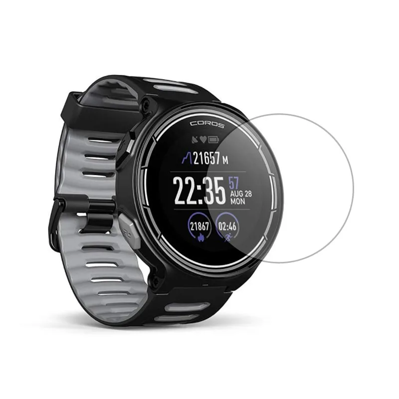 Película protectora de vidrio templado duro para reloj inteligente deportivo, cubierta protectora de pantalla para Coros PACE 3/2, Pace3, Pace2