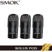 3pcs/lot Original Smok SOLUS Pod Cartridge 3ML Mesh 0.9ohm Pod Vaporizer For Electronic Cigarette Smok SOLUS Pod Kit Vape