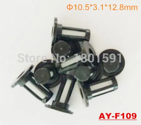 50pieces wholesale  fuel injector micro filter  used for honda cars  (10.5x3.1 x12.8mm,AY-F109)