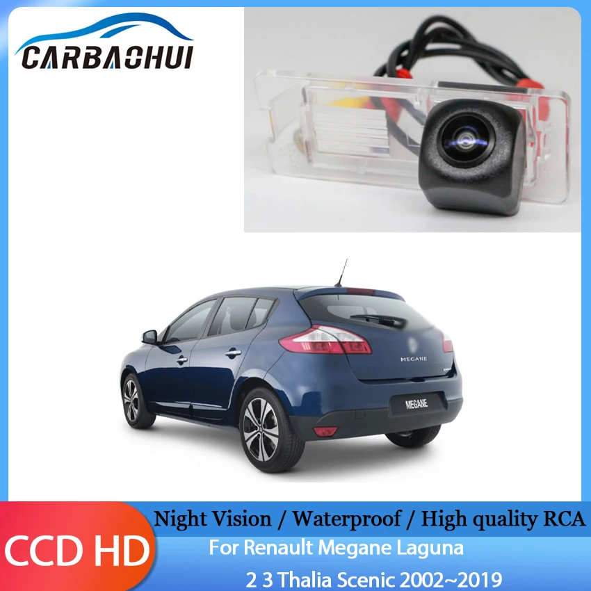 For Renault Megane Laguna 2 3 Thalia Scenic 2002~2019 Night Vision Reversing Rear View Camera Car Back up Camera HD Vehicle