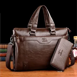 Männer aktentasche 15in computer tasche männlichen leder aktentasche für männer schulter laptop tasche büro Casual sacoche ein fall für dokumente